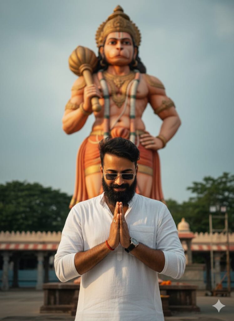 Google Gemini Ai Photo Prompts 1 Click – Retro God Hanuman Ai Prompts