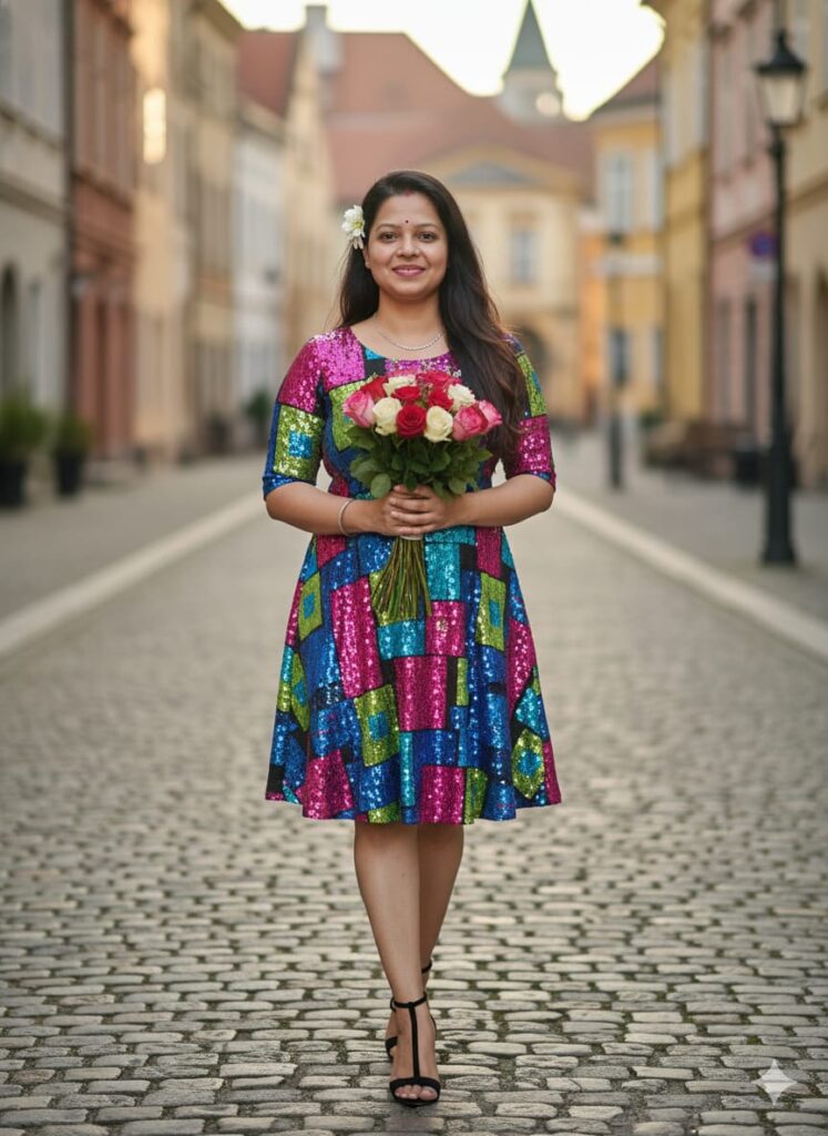 Google Gemini Retro Indian Girls Bouquet Ai Photo Editing Prompts With 100% Real Face