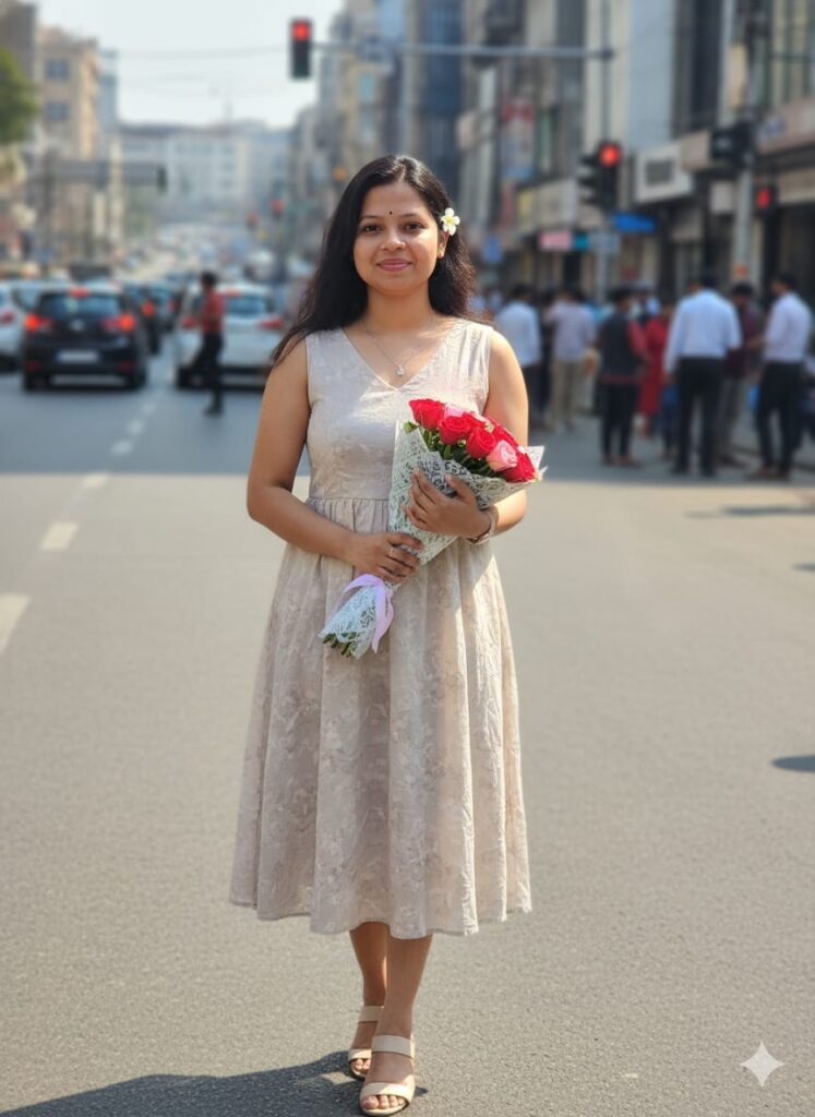 Google Gemini Retro Indian Girls Bouquet Ai Photo Editing Prompts With 100% Real Face