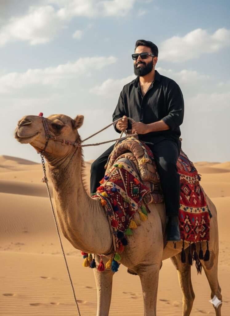 Google Gemini Retro Camels Boys Stylish Ai Prompts 2025