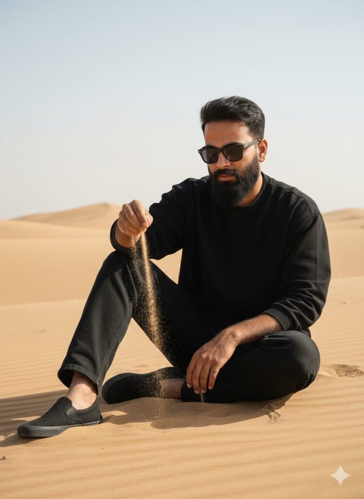 Google Gemini Desert Ai Photo Editing Prompts, 100% Real Face