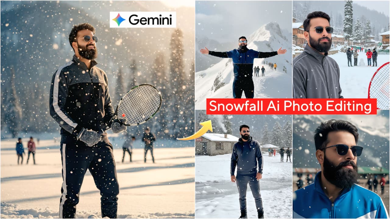 Google Gemini Snowfall Ai Photo Editing Prompts 2025 - Unlimited Prompts