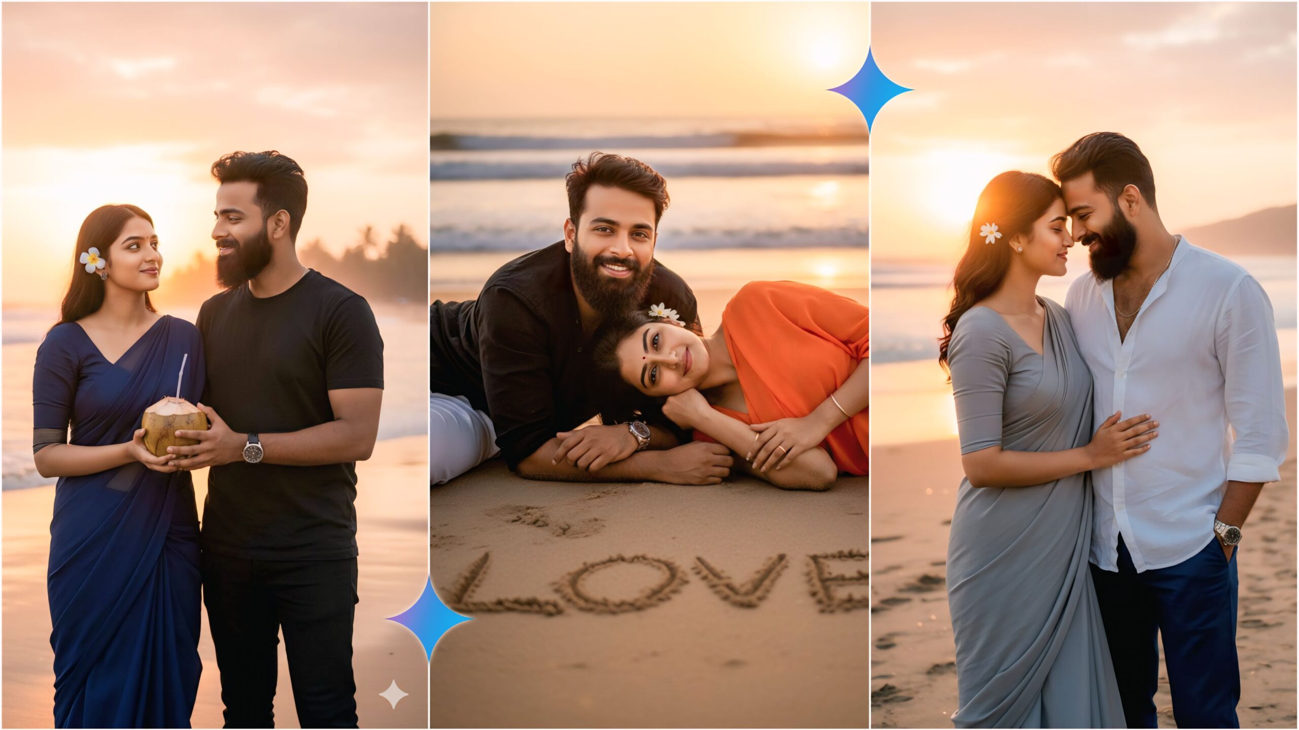 Best Google Gemini Ai Prompts to Create Romantic Couple Portrait in Full HD