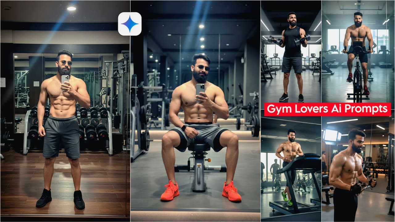 Google Gemini Gym Lovers Ai Photo Editing Prompts 100% Face Match