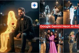 Google Gemini Boy Stylish Neon Ai Photo Editing Prompts 2025