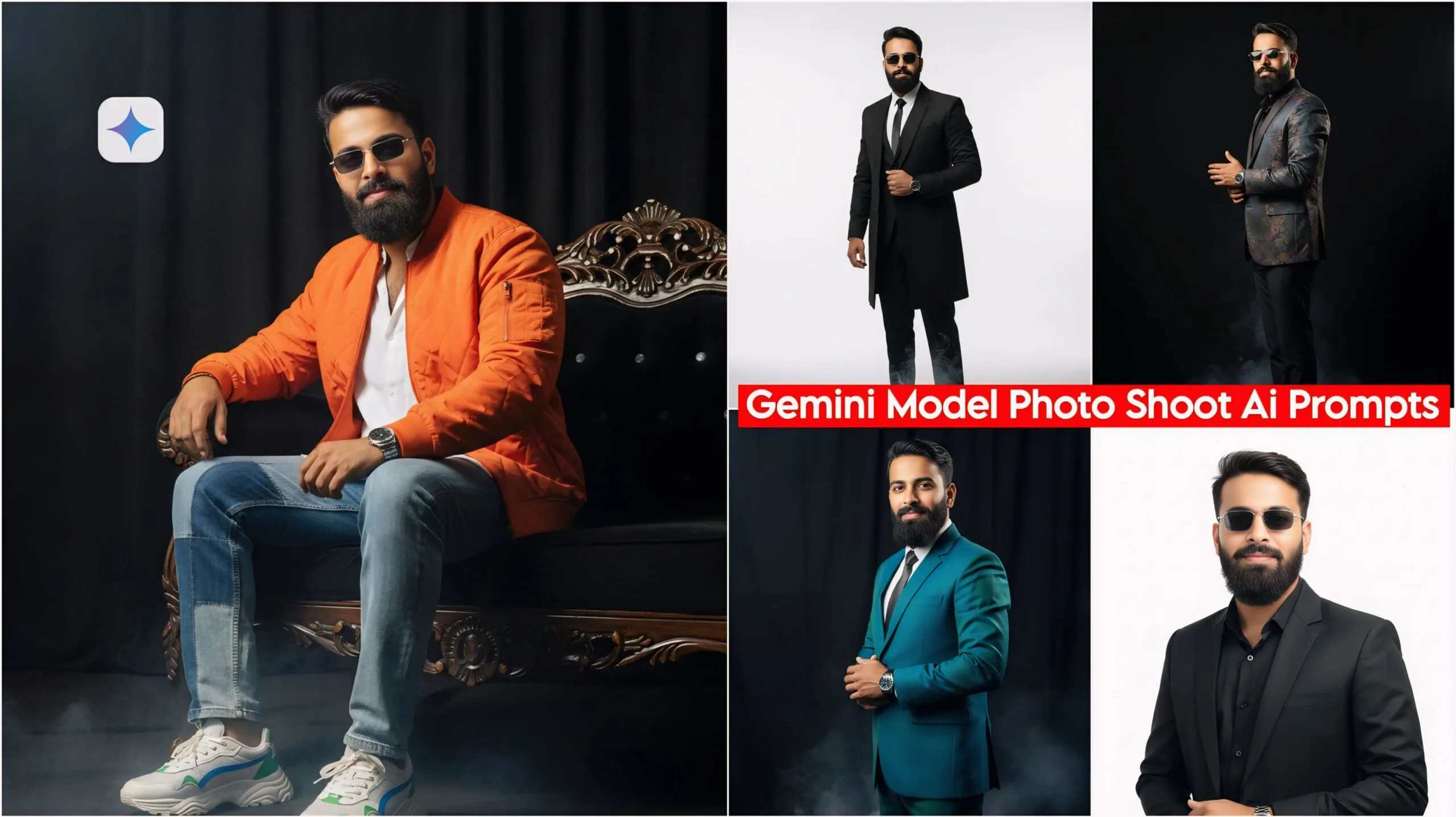 Top 10 Model Portfolio Photo Shoot Ai Prompts, Gemini Ai Photo Editing