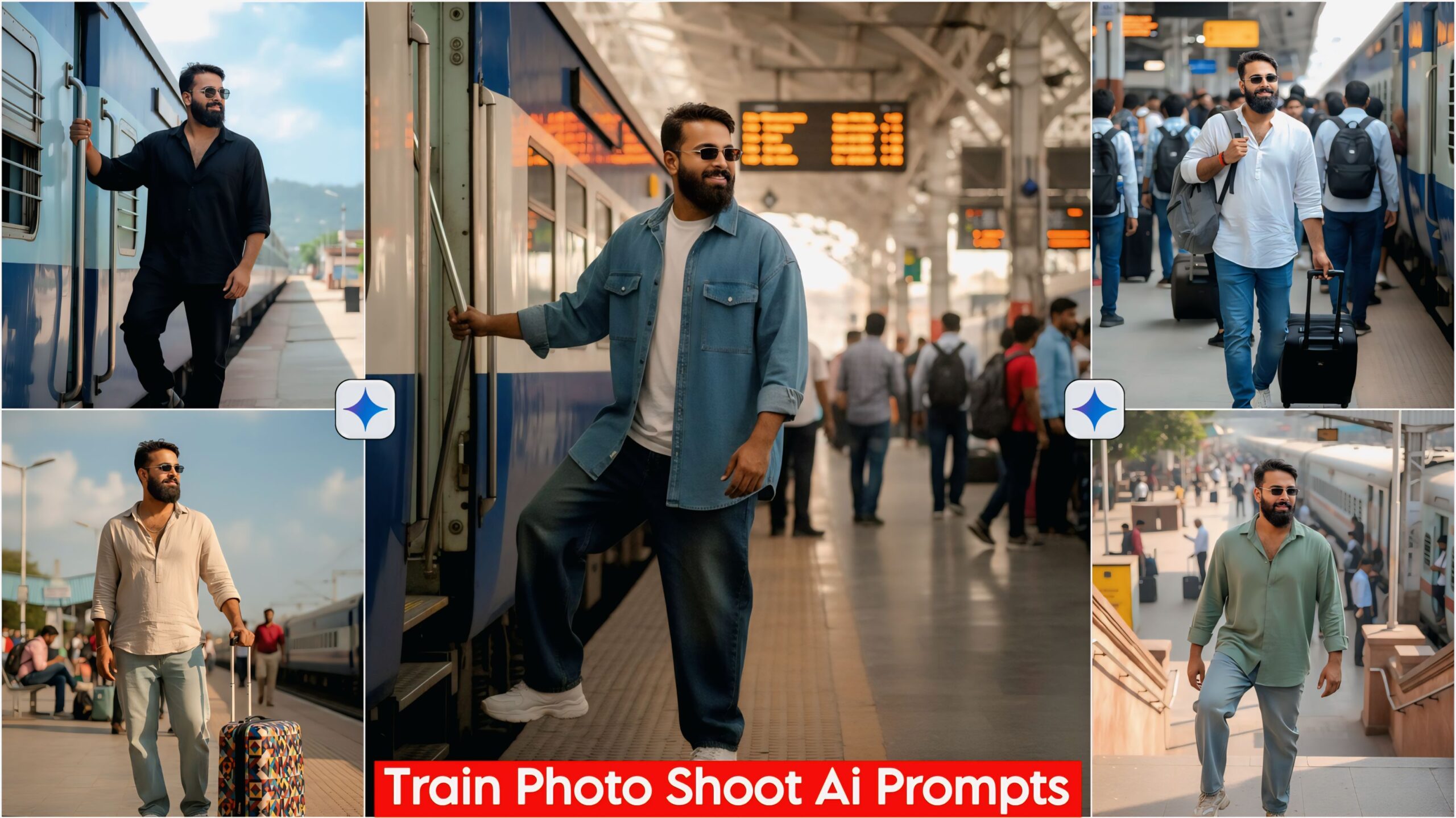 Ai Photo Editing Train Traveling Prompts - Google Gemini Ai Editing