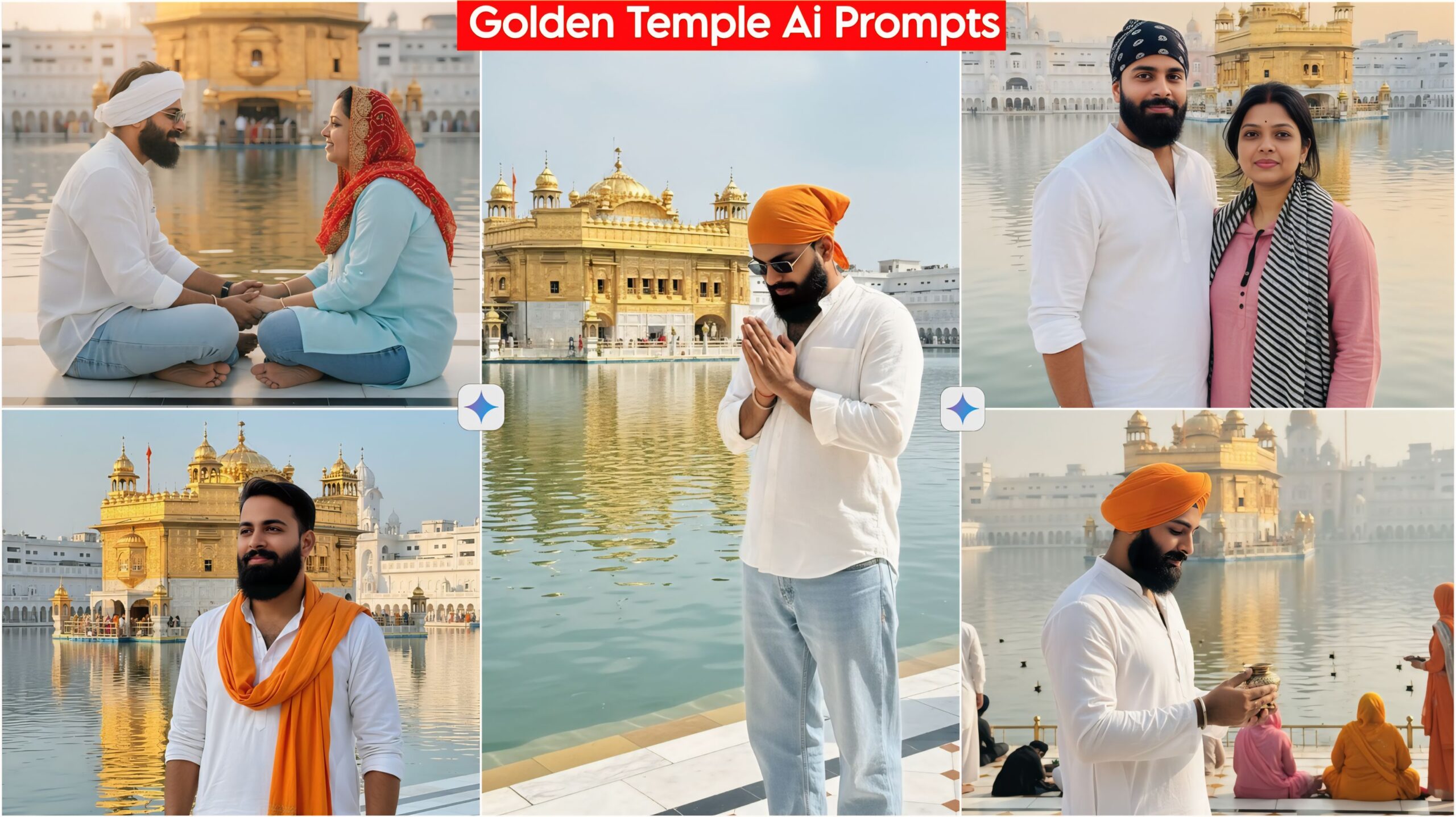 Golden Temple Ai Photo Editing Prompts, Google Gemini Ai Prompts Just 1 Click