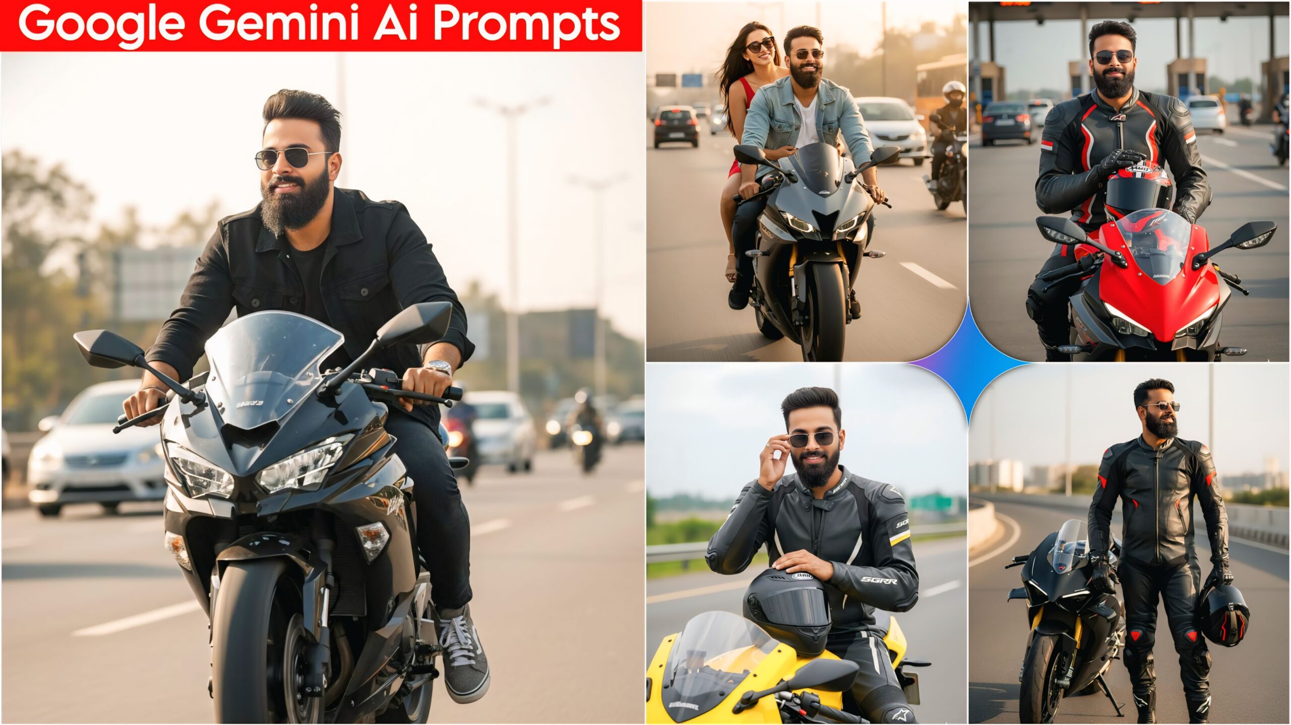 Google Gemini Create Your Photo With Sports Bike, New Trending Photo Editing