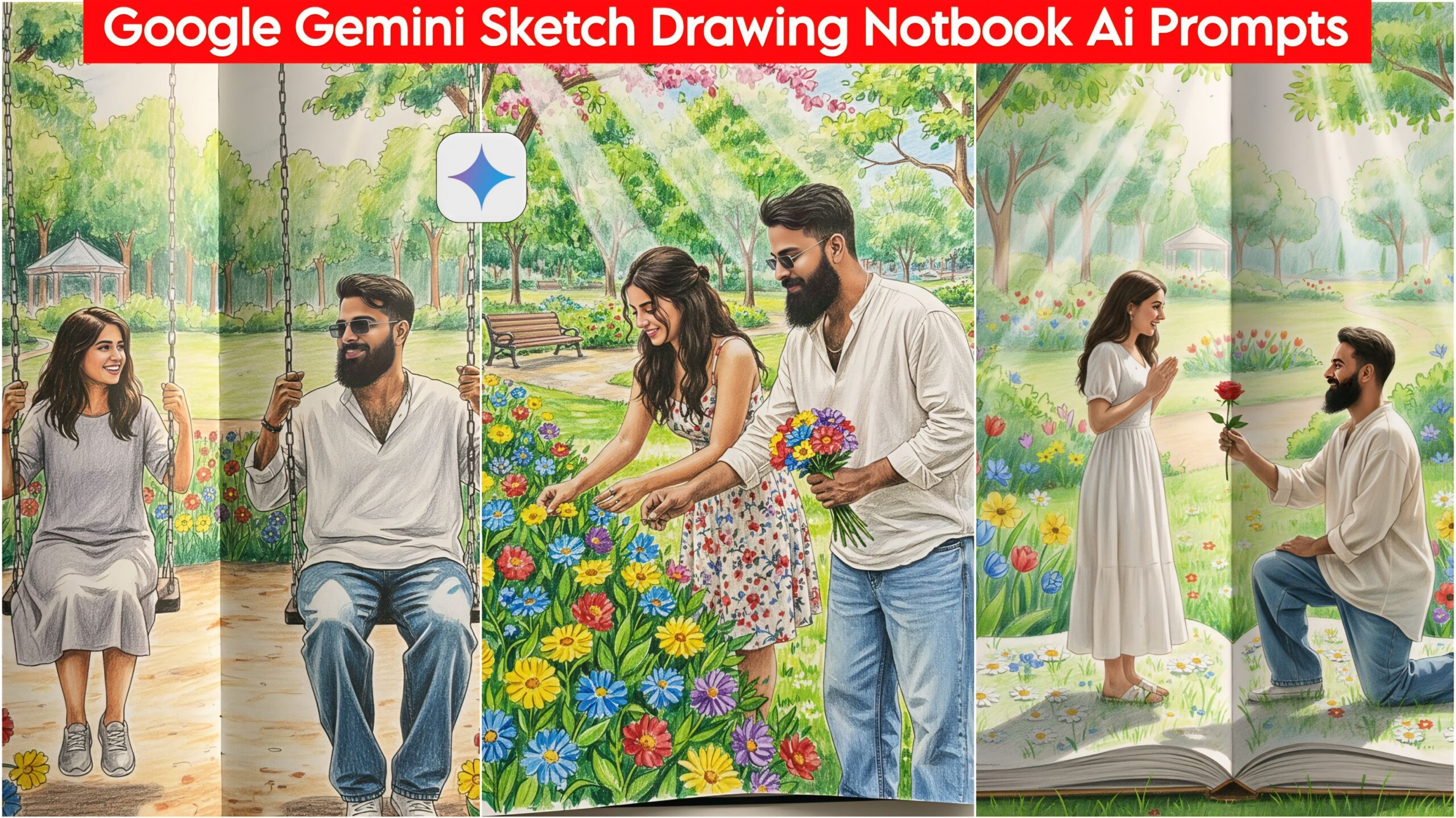 Google Gemini Sketch Drawing Notebook Ai Prompt - 100% Realistic Copy Paste