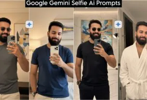 Portrait Mirror Selfie Photo Editing Gemini AI Prompts 100% Face Matching