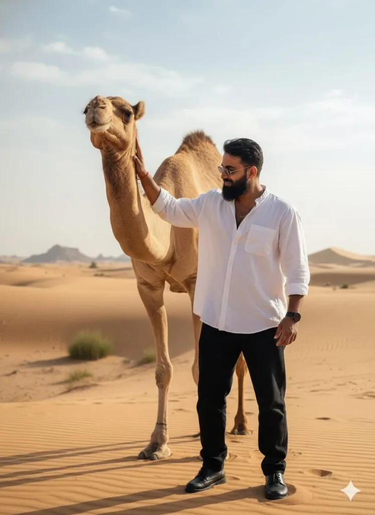 Google Gemini Retro Camels Boys Stylish Ai Prompts 2025