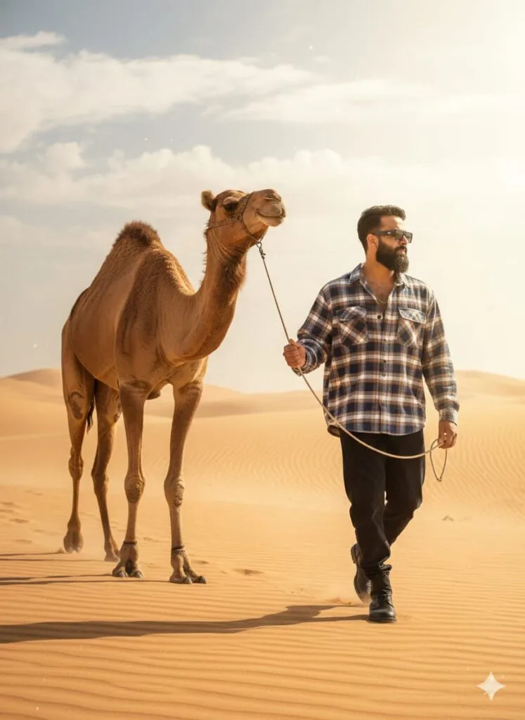 Google Gemini Retro Camels Boys Stylish Ai Prompts 2025