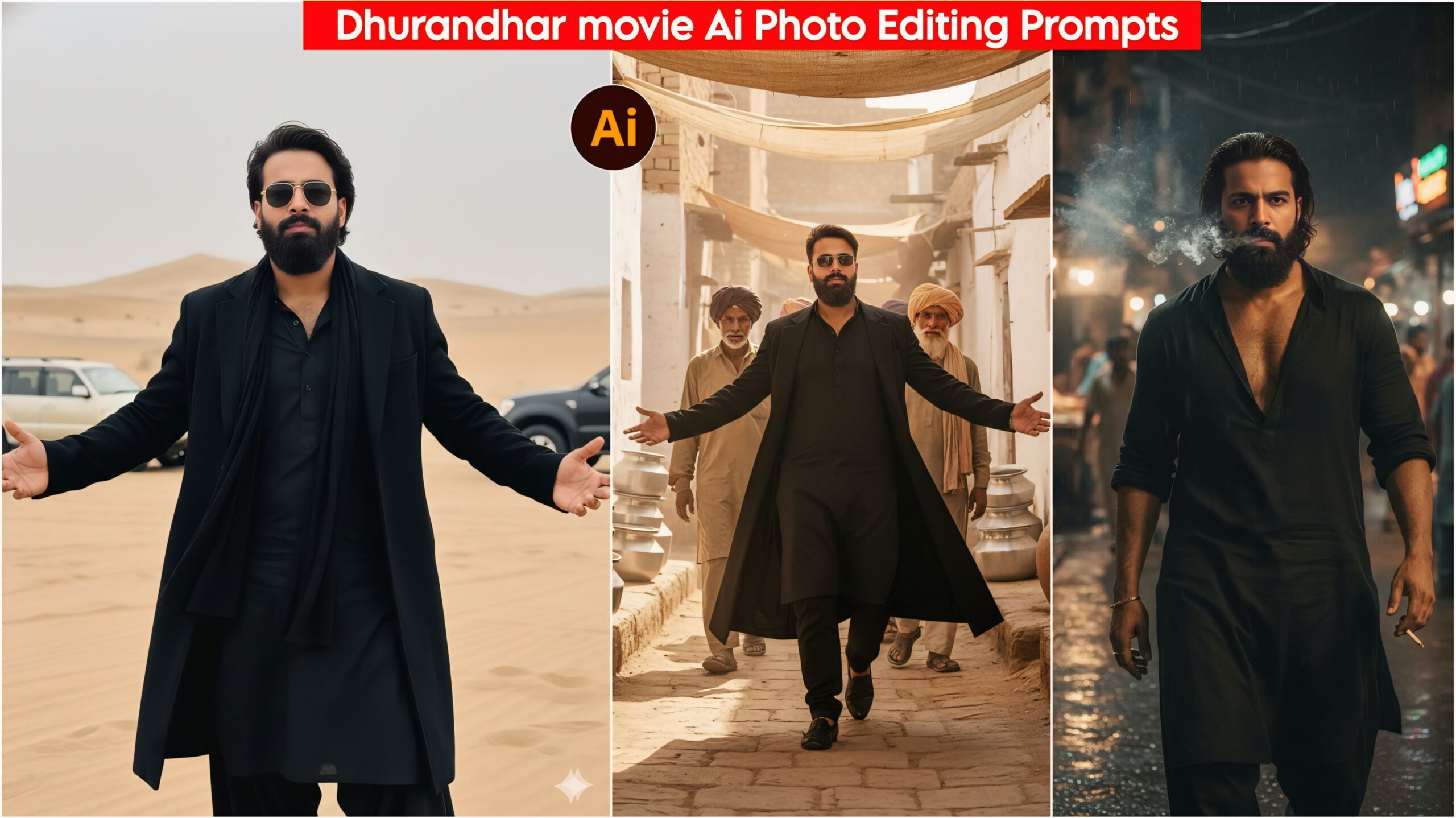 Dhurandhar Ai Photo Editing Prompts 100% Face Matching, Google Gemini Ai Prompts