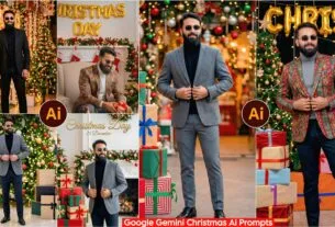 Google Gemini Christmas Ai Photo Editing Prompt, 100% Face Matching