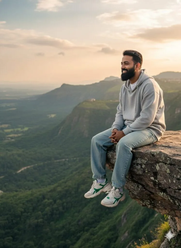 Google Gemini Natural Hills Ai Photo Editing Prompt 100% Face Match
