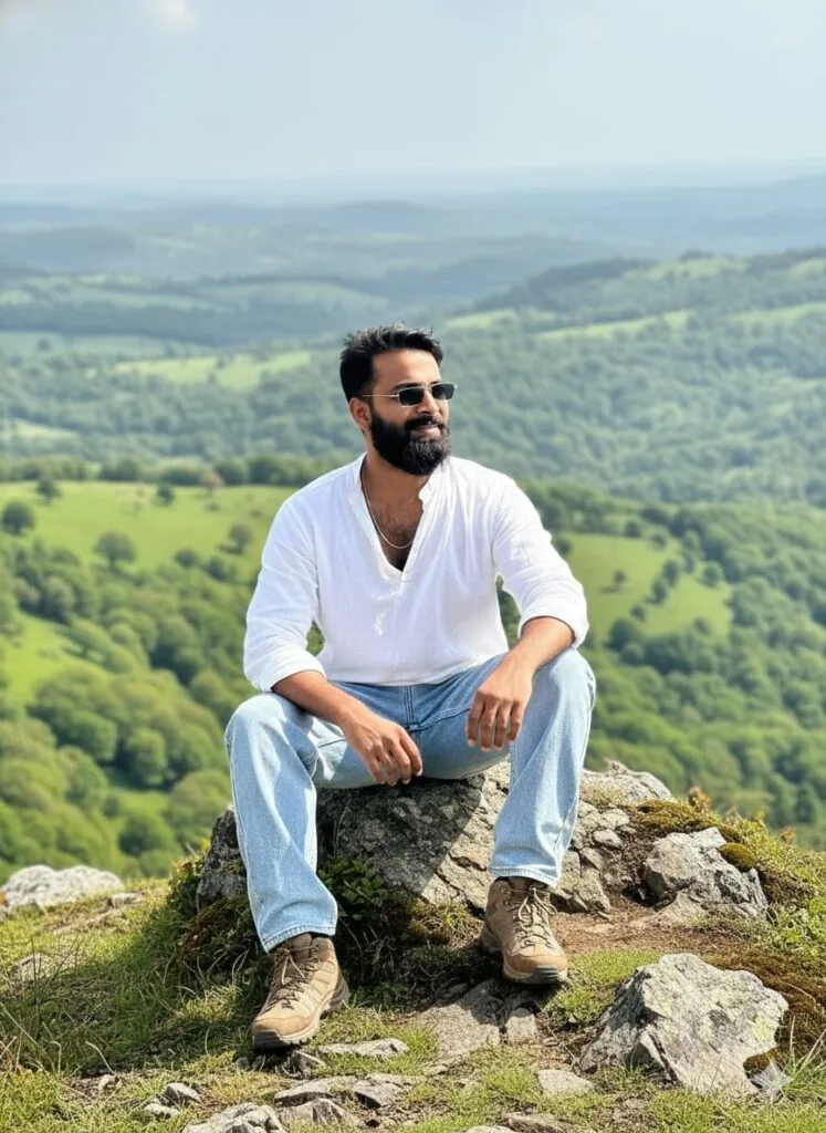 Google Gemini Natural Hills Ai Photo Editing Prompt 100% Face Match