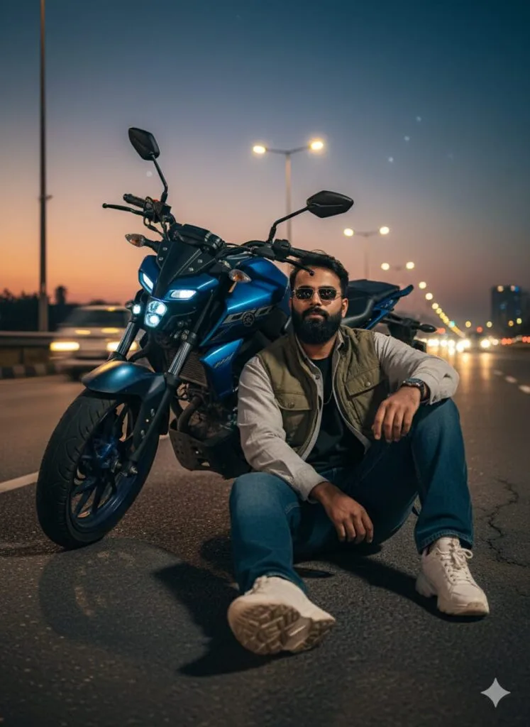Google Gemini Yamaha MT 15 Ai Photo Editing Prompts, 100% Face Matching