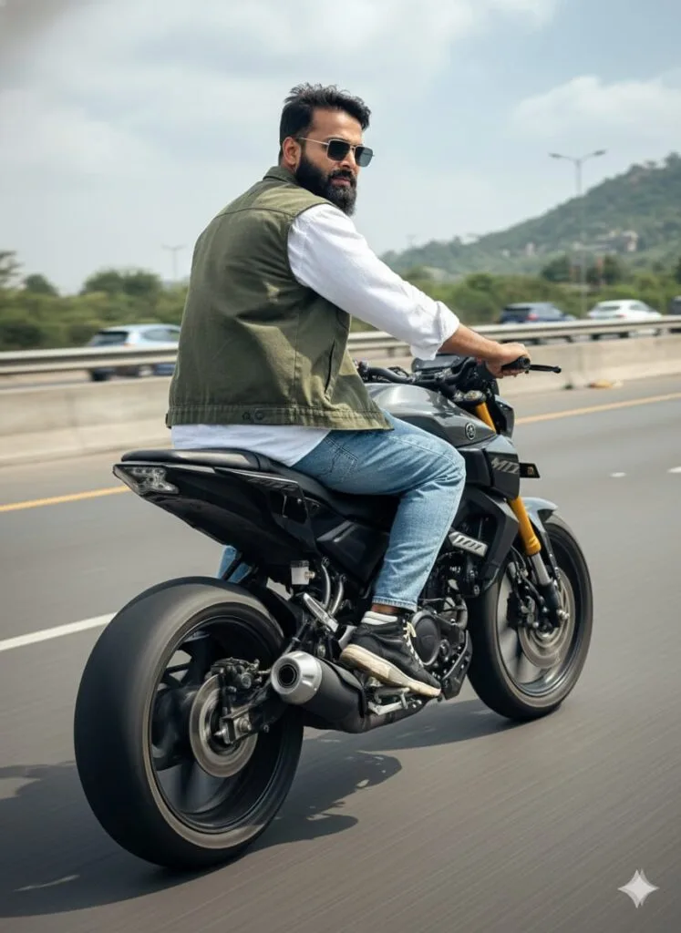 Google Gemini Yamaha MT 15 Ai Photo Editing Prompts, 100% Face Matching