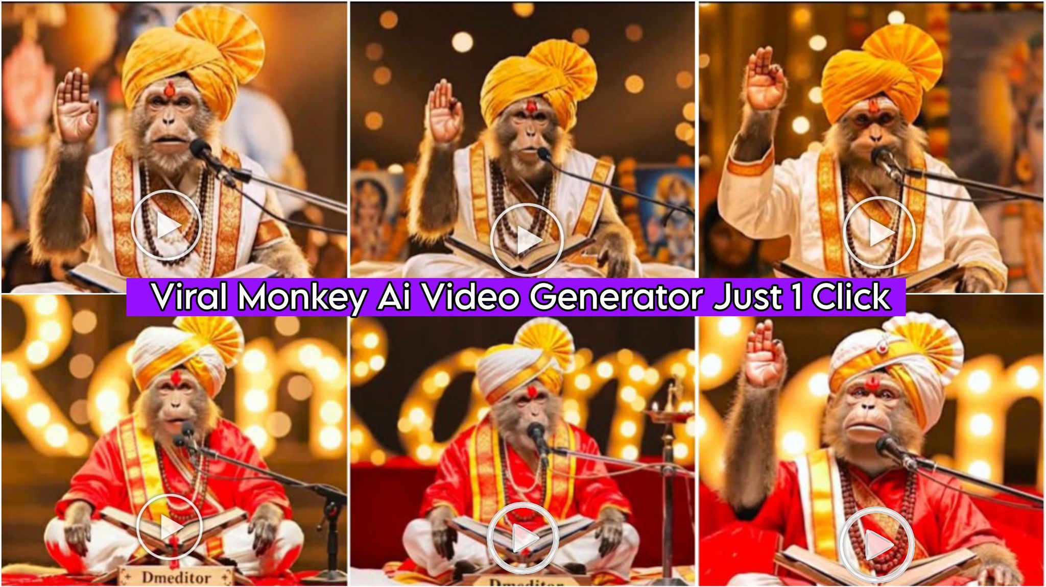 How to Create the viral monkey Ai video Just 1 Click
