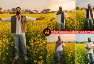 Winter Season Mustard Field Ai Photo Editing Prompts, Gemini 100% Working