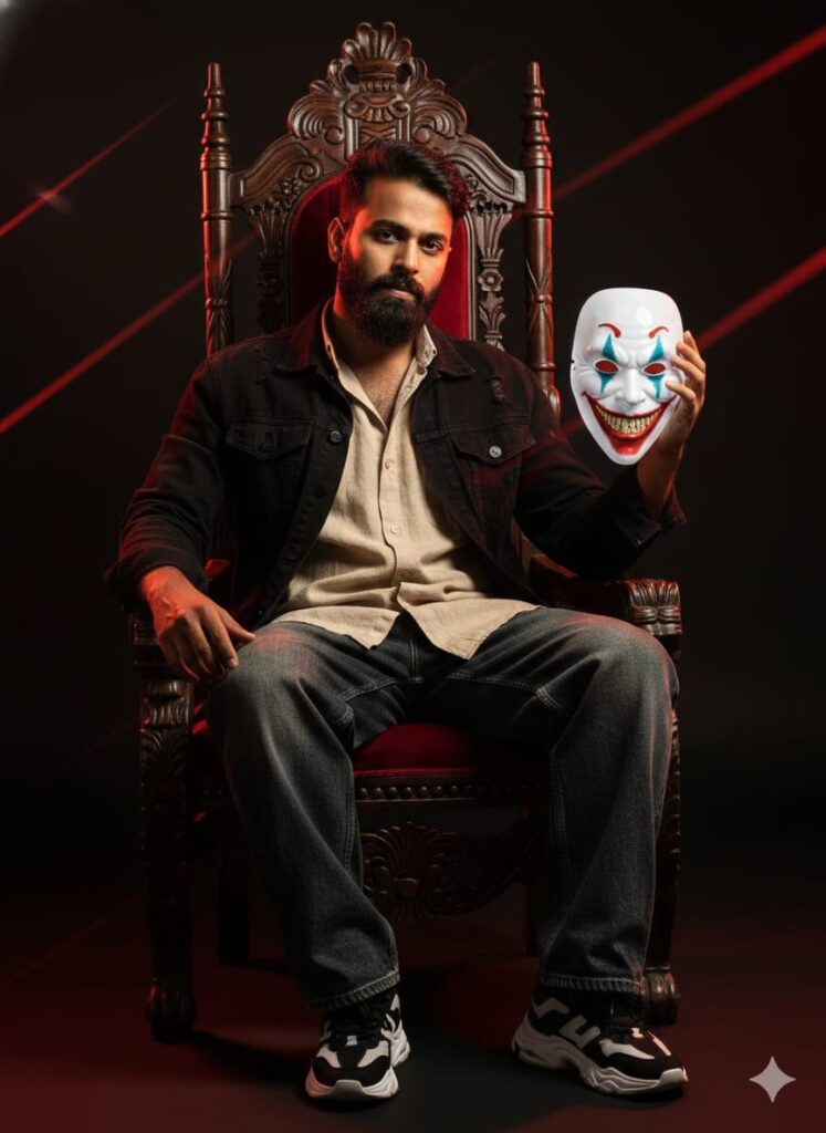 05 Best Google Gemini Ai Photo Editing Prompts For Men To Create Joker Mask 4K HD