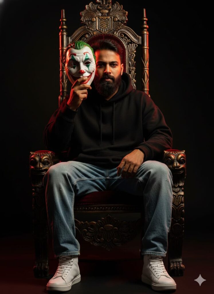 05 Best Google Gemini Ai Photo Editing Prompts For Men To Create Joker Mask 4K HD