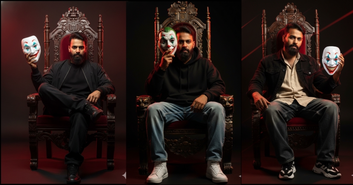 05 Best Google Gemini Ai Photo Editing Prompts For Men To Create Joker Mask 4K HD