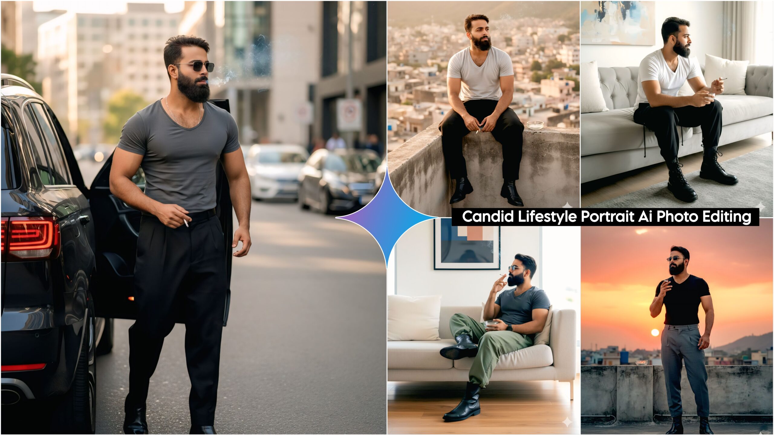 Candid Lifestyle Portrait Ai Photo Editing Prompts Google Gemini Ai Prompts 100% Working