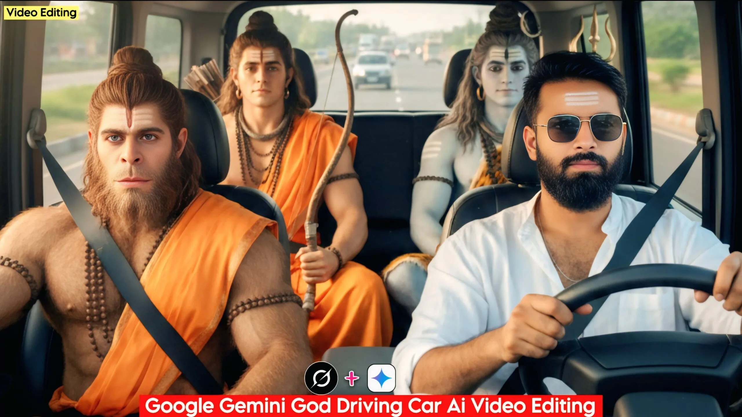 Google Gemini God Driving Car Ai Video Editing 2026