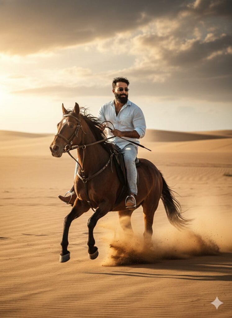 Google Gemini Horses Riding Ai Photo Editing Prompts 100% Real Face