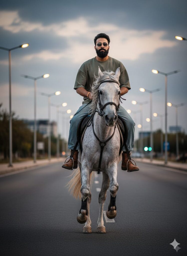 Google Gemini Horses Riding Ai Photo Editing Prompts 100% Real Face