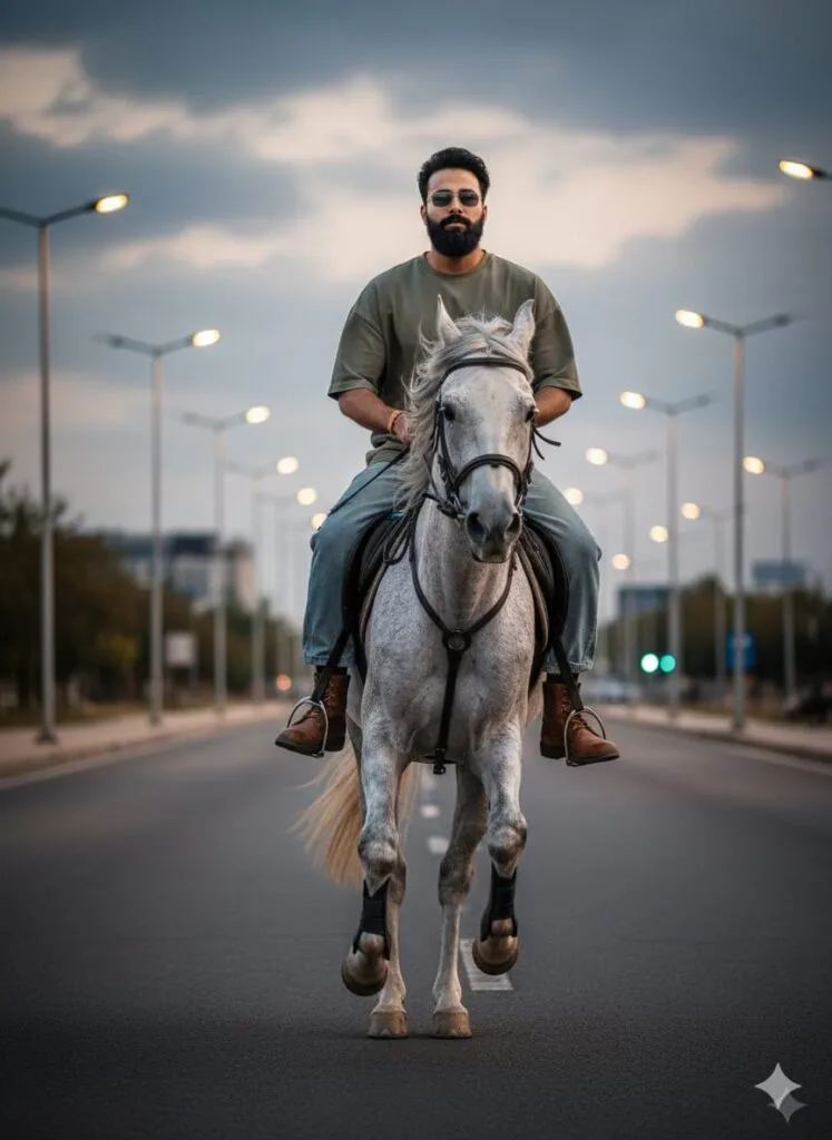 Google Gemini Horses Riding Ai Photo Editing Prompts 100% Real Face