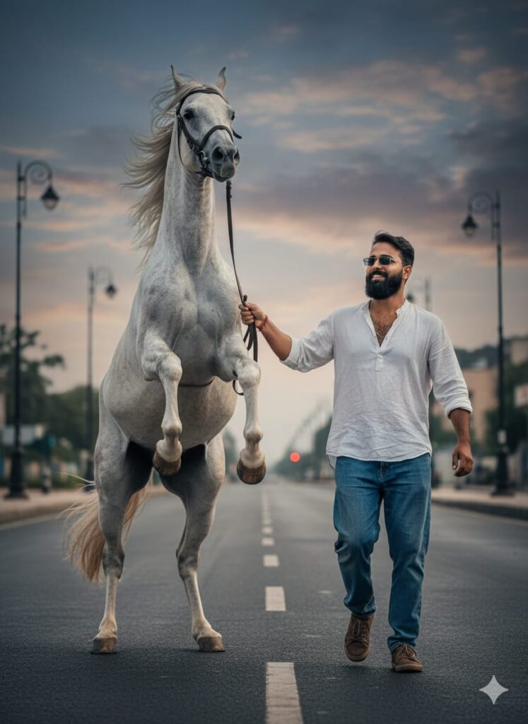 Google Gemini Horses Riding Ai Photo Editing Prompts 100% Real Face