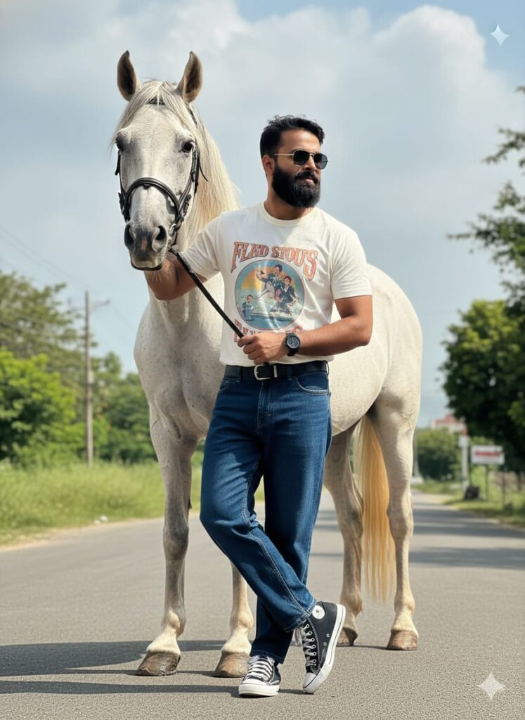 Google Gemini Horses Riding Ai Photo Editing Prompts 100% Real Face