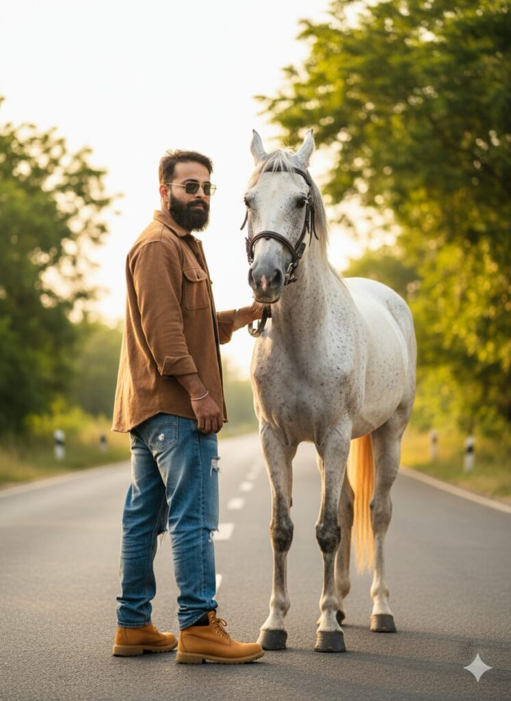 Google Gemini Horses Riding Ai Photo Editing Prompts 100% Real Face