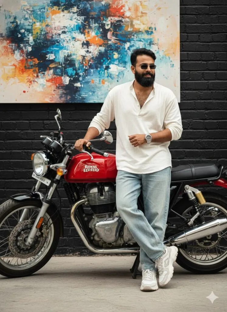Google Gemini Royal Enfield GT AI Photo Editing Prompts to Create Realistic Face HD 4K Photos