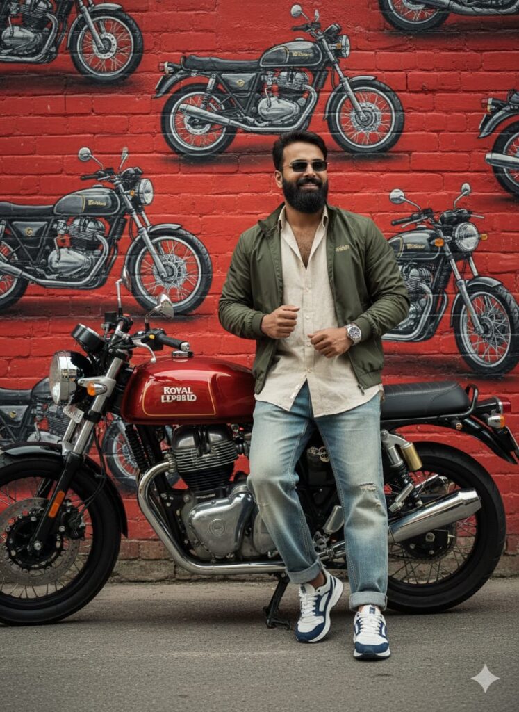 Google Gemini Royal Enfield GT AI Photo Editing Prompts to Create Realistic Face HD 4K Photos