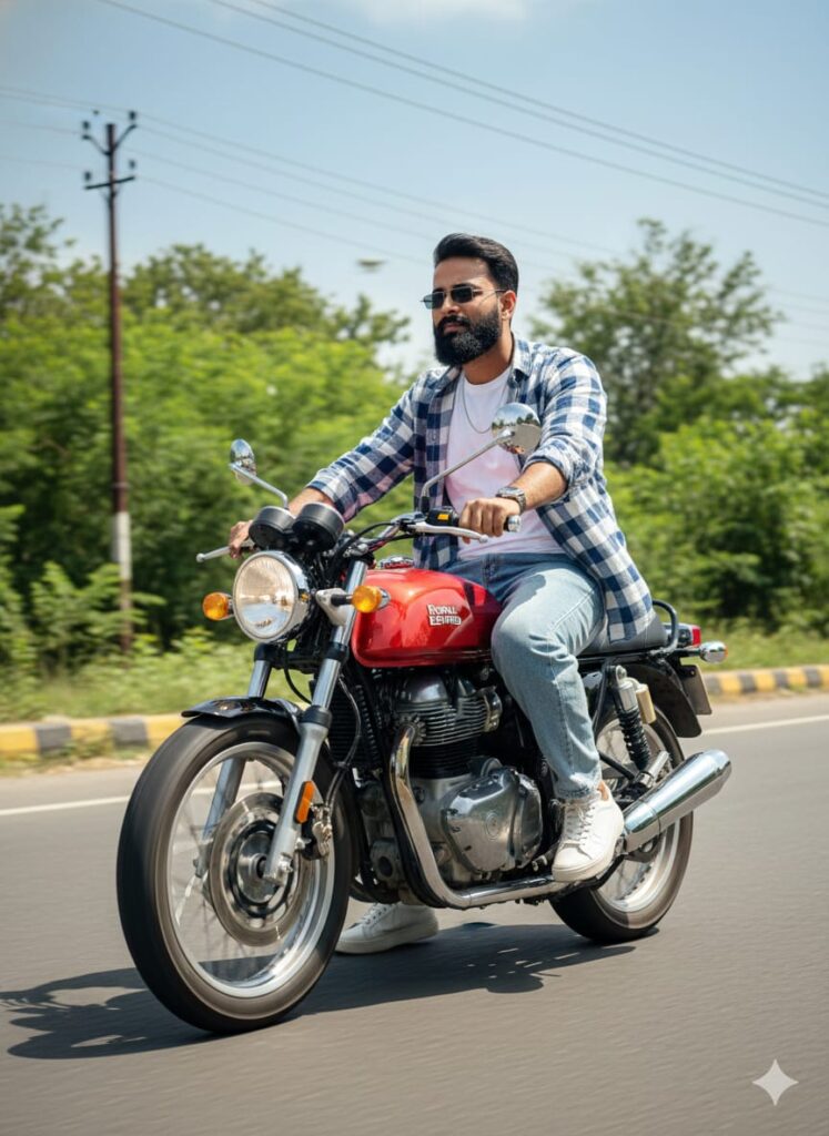 Google Gemini Royal Enfield GT AI Photo Editing Prompts to Create Realistic Face HD 4K Photos