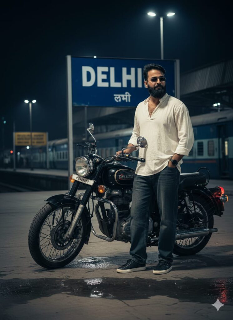 Station Name Stylish Pose Ai Photo Editing Prompts - 100% Face Matching