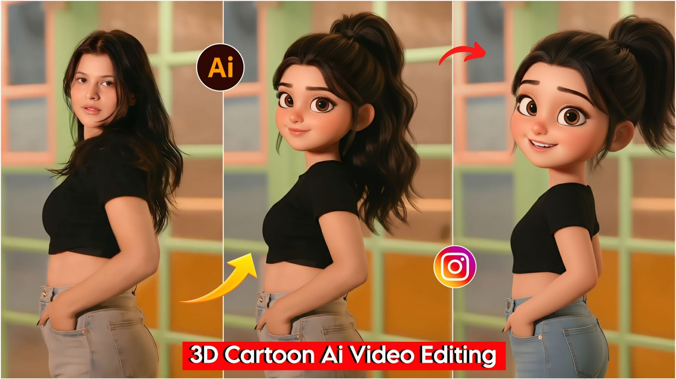 Trending Instagram 3D cartoon dance Ai video editing 2026