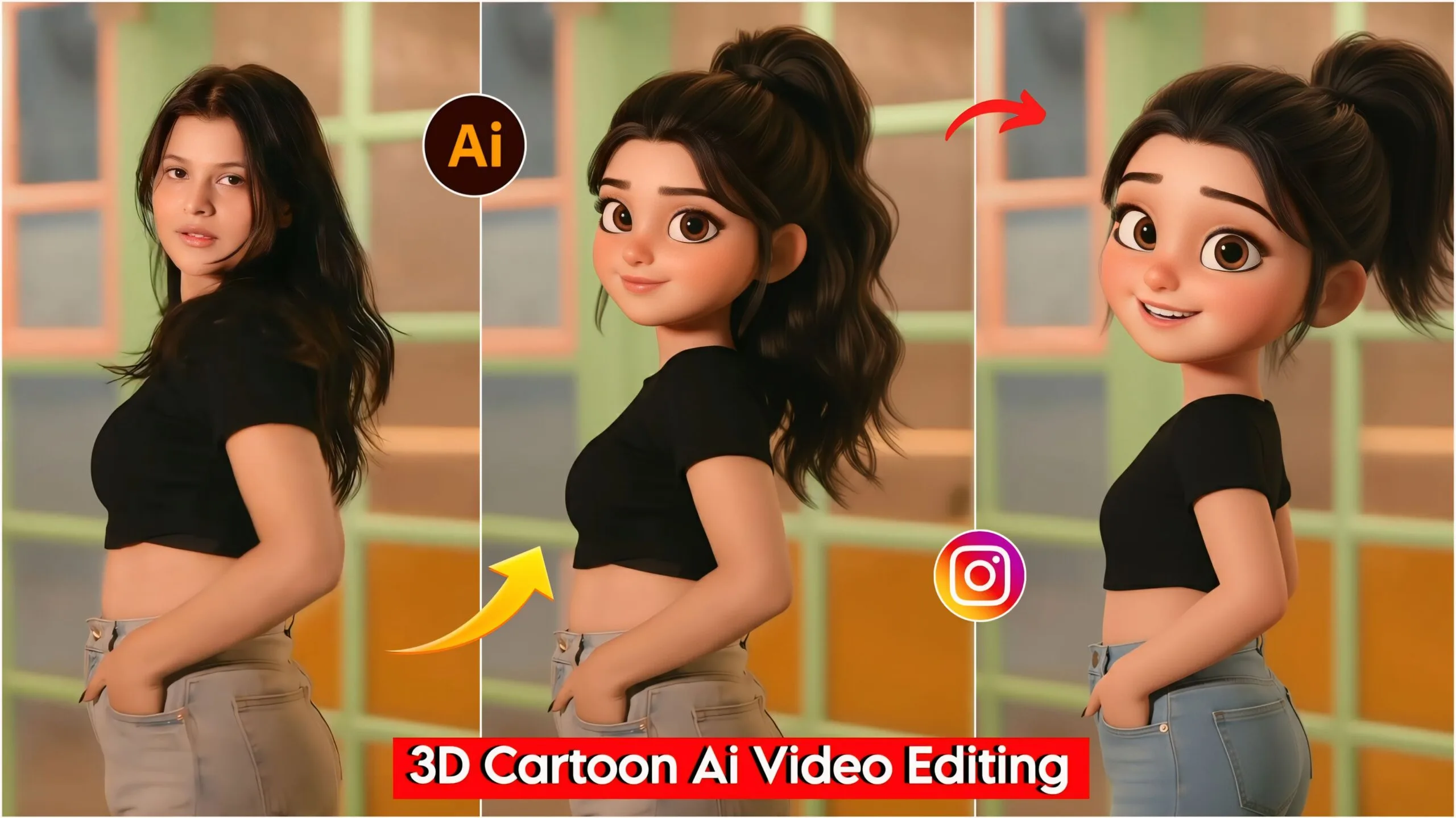 Trending Instagram 3D cartoon dance Ai video editing 2026
