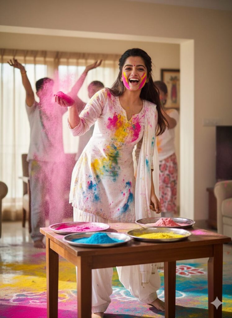 Google Gemini Happy Holi Girls Ai Photo Editing Prompts 2026