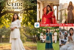 Google Gemini Eid AI Photo Editing Prompts 2026, Eid Mubarak Girls Editing