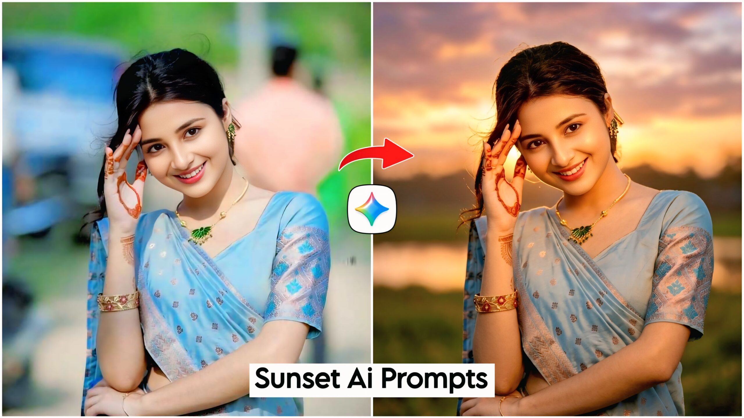Google Gemini Sunset Ai Photo Editing Prompts 100% Working