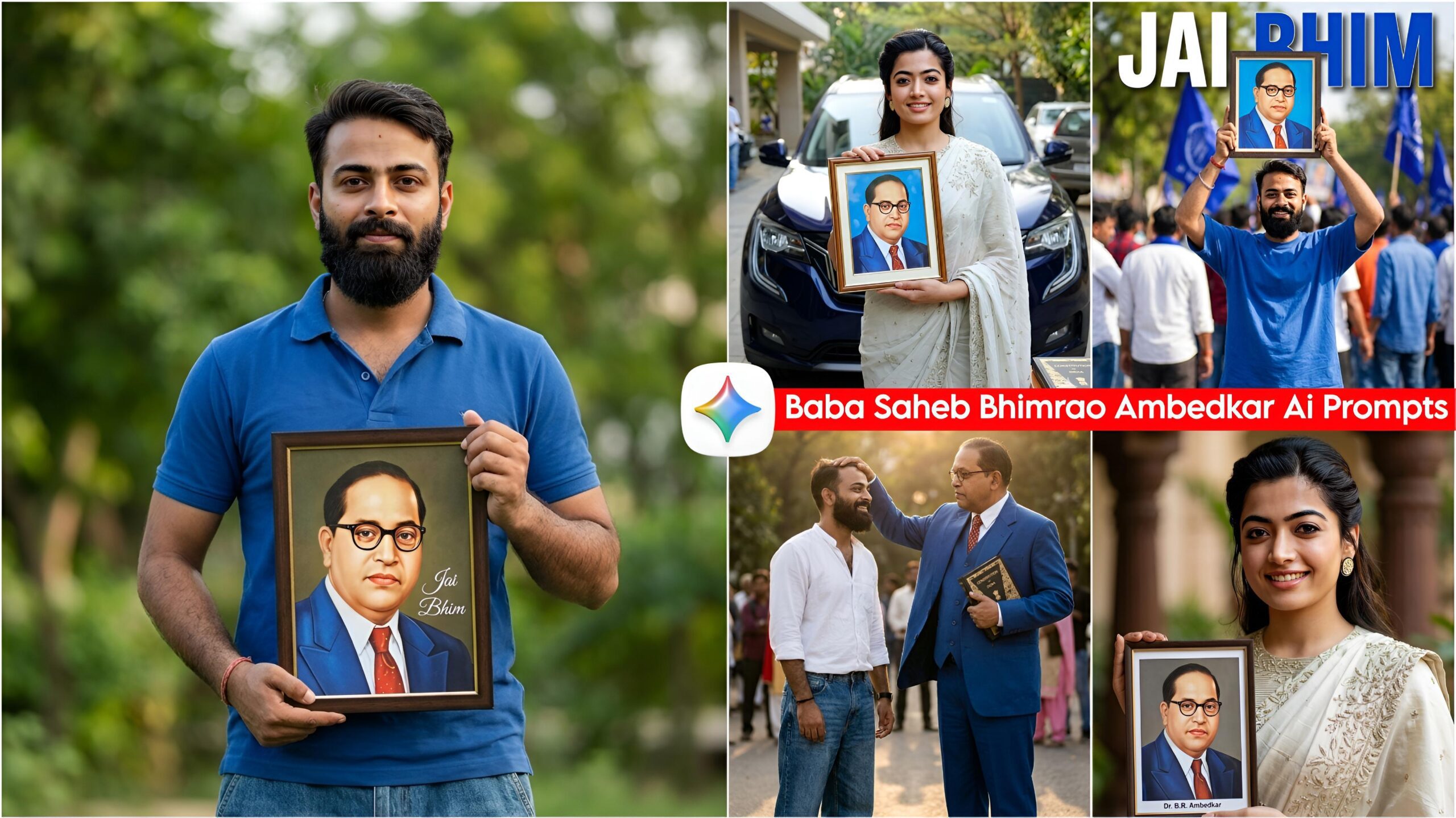 Baba saheb Bhimrao Ambedkar Ai Photo Editing Prompts