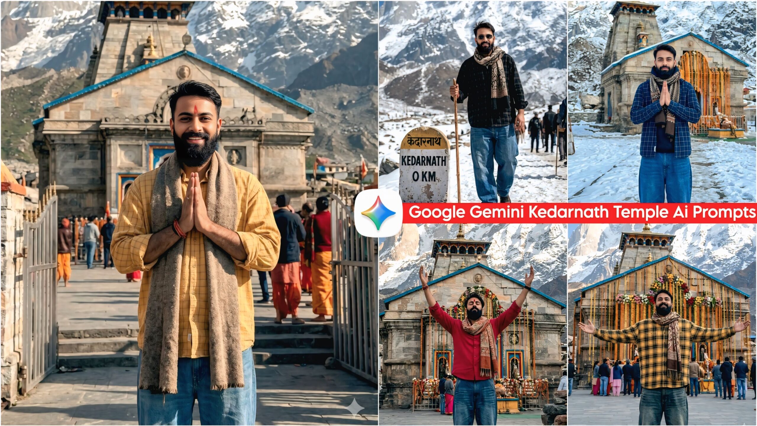 Google Gemini Kedarnath Temple Ai Photo Editing Prompts – Shri Kedarnath Dham