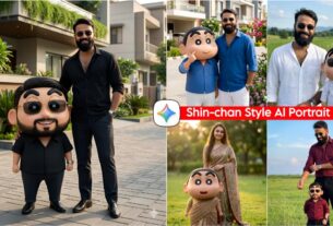 Shin-chan Style AI Portrait Photo Editing