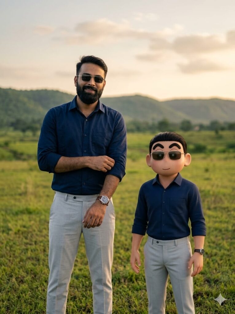 Shin-chan Style AI Portrait Photo Editing - Google Gemini AI Prompts 2026