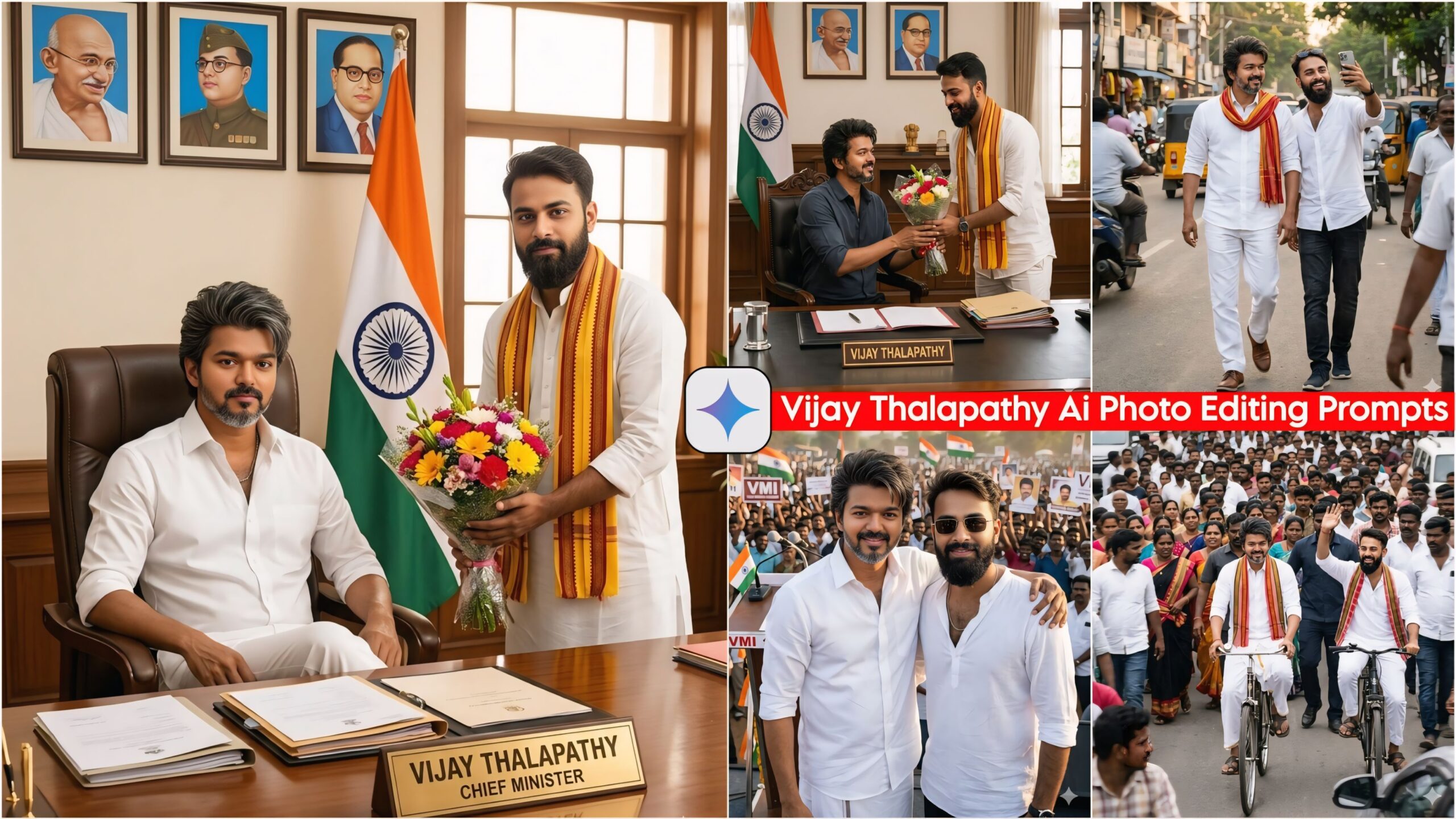 Google Gemini Vijay Thalapathy Ai Photo Editing Prompts - Election Ai Prompts